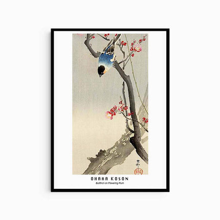 Ohara Koson - Bullfinch on Flowering Tree Poster