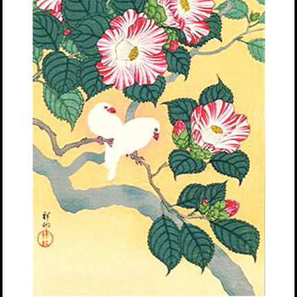 Ohara Koson - Camellia and Rice Birds Poster