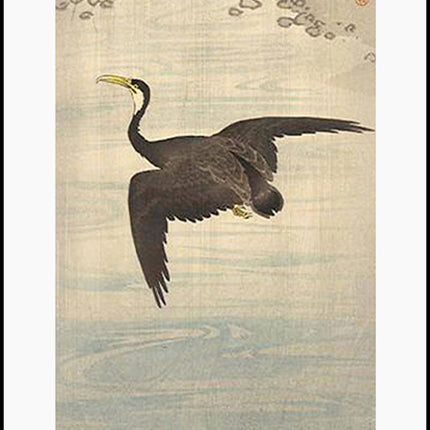 Ohara Koson - Comorant Poster