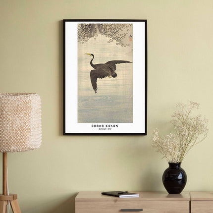 Ohara Koson - Comorant Poster