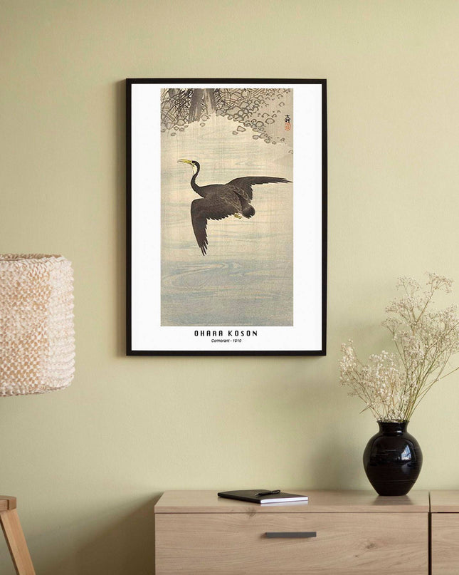 Ohara Koson - Comorant Poster