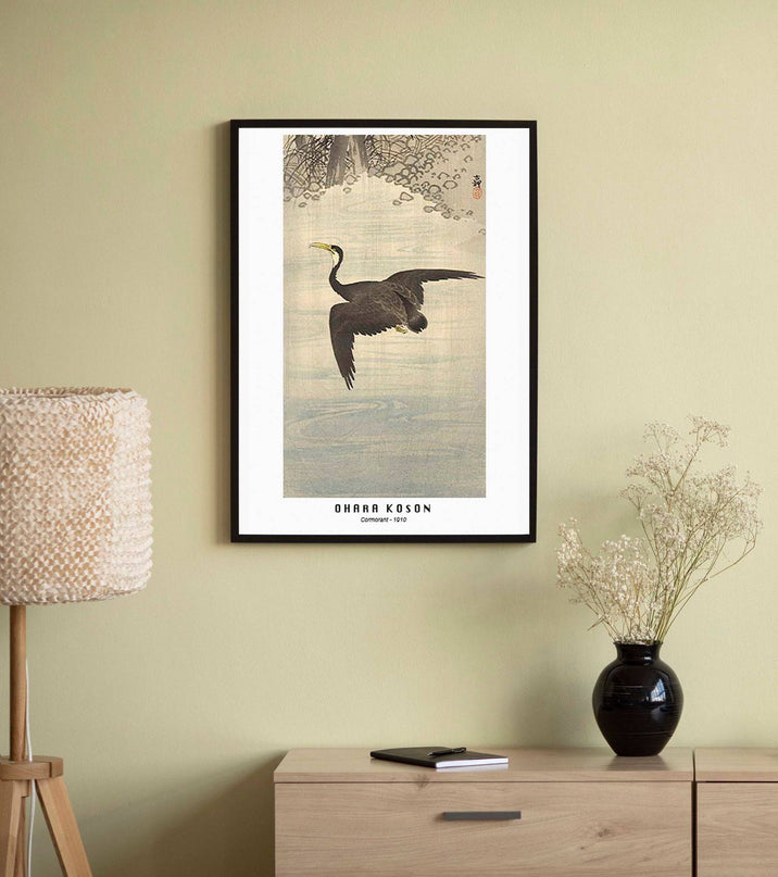 Ohara Koson - Comorant Poster