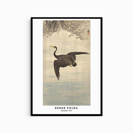 Ohara Koson - Comorant Poster