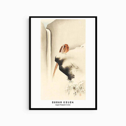 Ohara Koson - Copper Peasants in Snow Poster