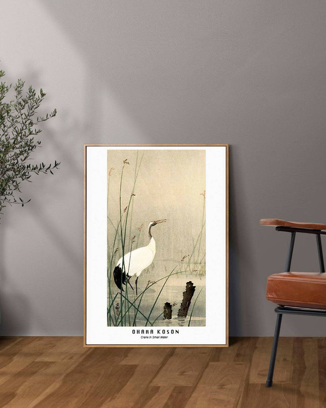 Ohara Koson - Crane in Small Water Poster