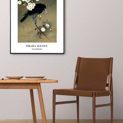 Ohara Koson - Crow and Blossom Poster