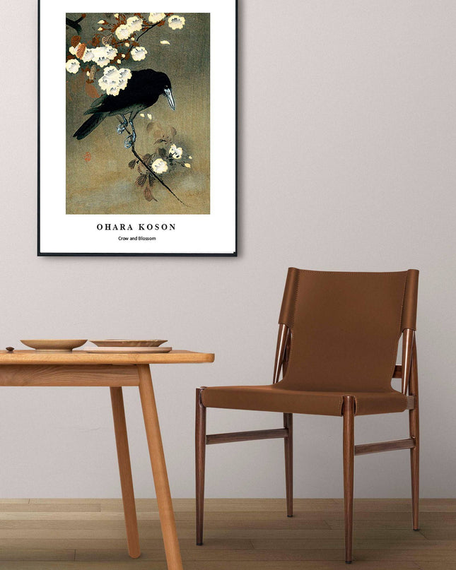 Ohara Koson - Crow and Blossom Poster