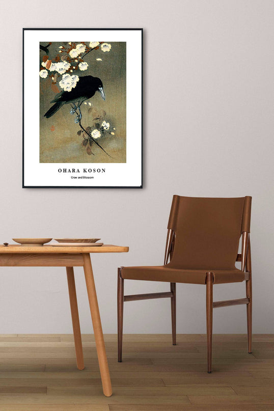 Ohara Koson - Crow and Blossom Poster