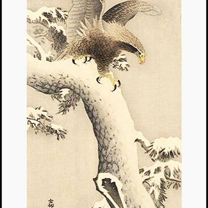 Ohara Koson - Eagle Under Snow Poster