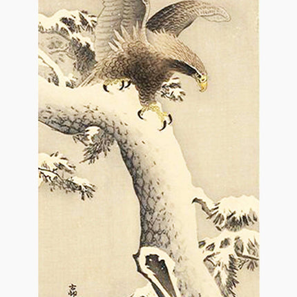 Ohara Koson - Eagle Under Snow Poster
