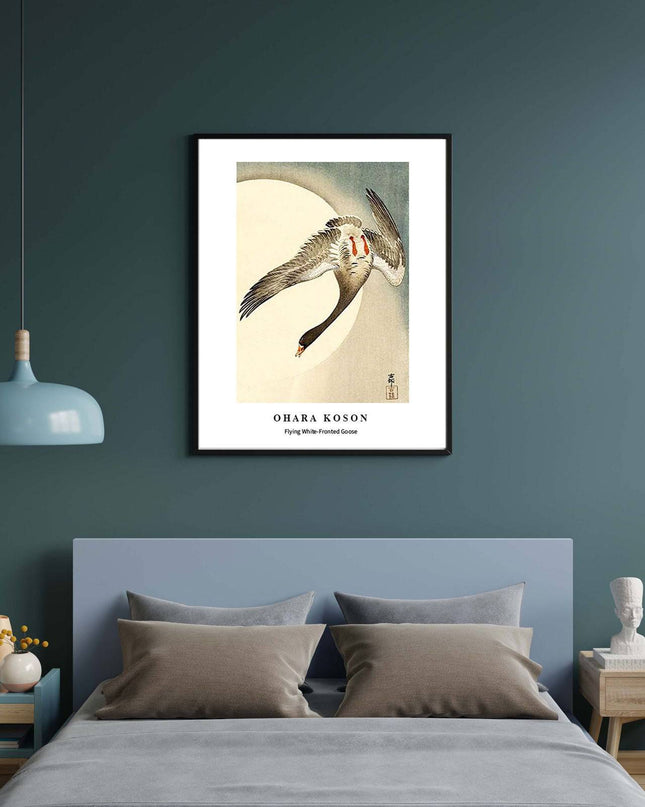 Ohara Koson - Flying White-Fronted Goose Poster