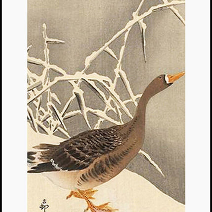 Ohara Koson - Goose on the Snow Poster
