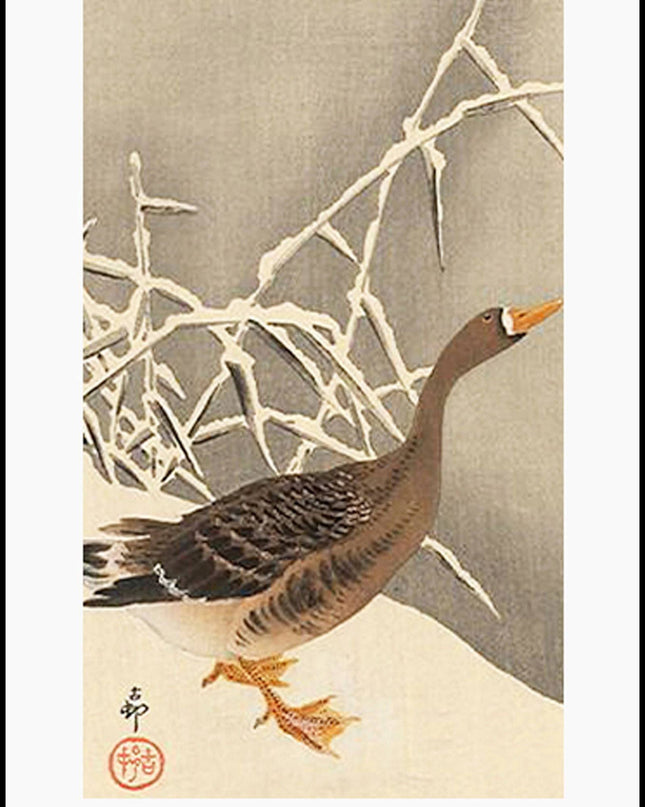 Ohara Koson - Goose on the Snow Poster