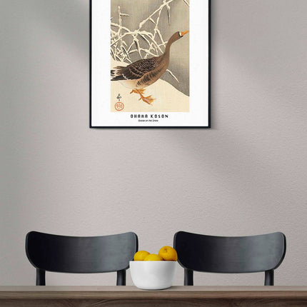 Ohara Koson - Goose on the Snow Poster