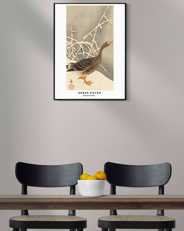 Ohara Koson - Goose on the Snow Poster