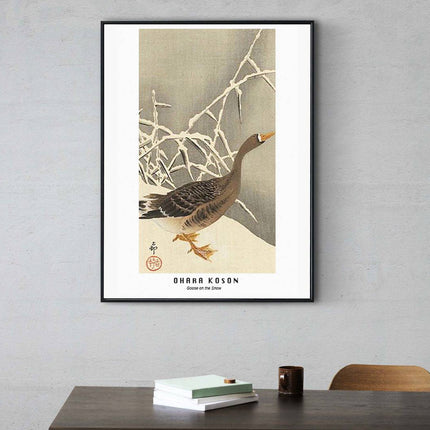 Ohara Koson - Goose on the Snow Poster