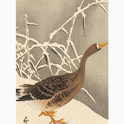 Ohara Koson - Goose on the Snow Poster