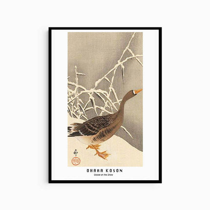 Ohara Koson - Goose on the Snow Poster