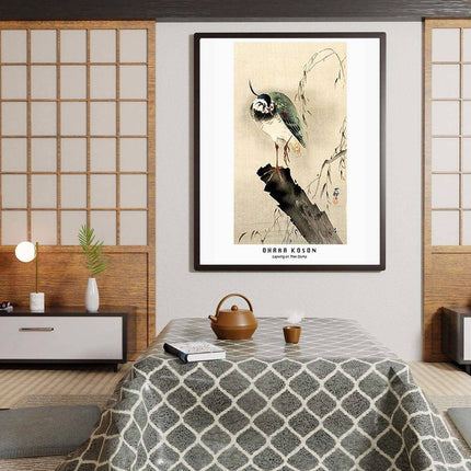 Ohara Koson - Lapwing on Tree Slump Poster