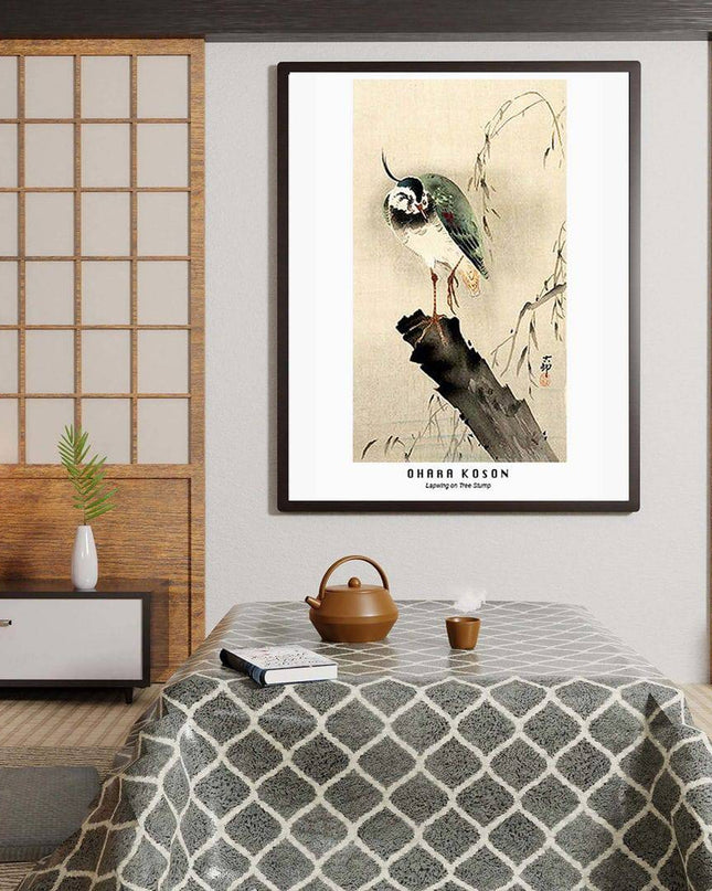 Ohara Koson - Lapwing on Tree Slump Poster