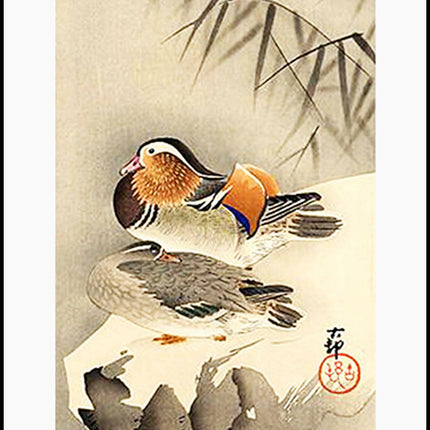 Ohara Koson - Mandarin Ducks in Snow Poster