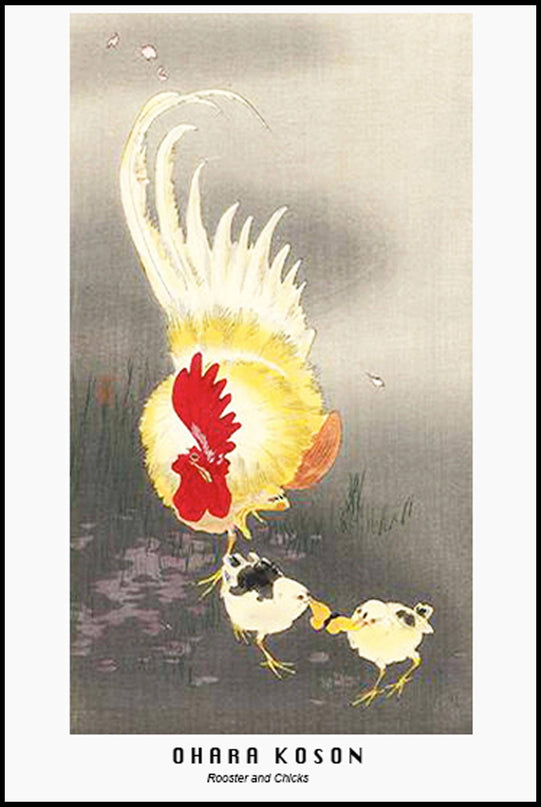 Ohara Koson - Owl on gingko branch Poster