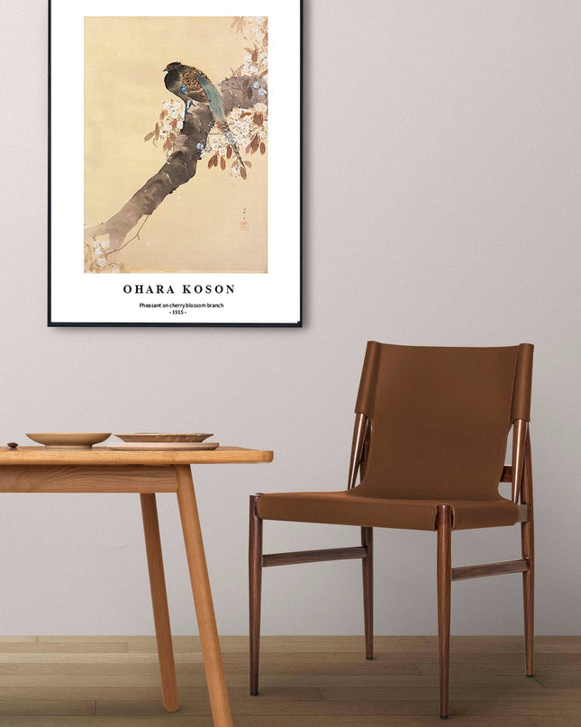 Ohara Koson - Pheasant on cherry blossom branch Poster