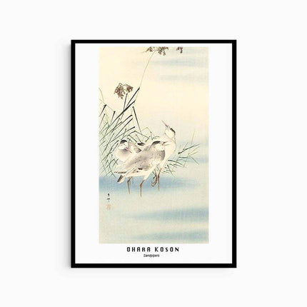 Ohara Koson - Sandpipers Poster