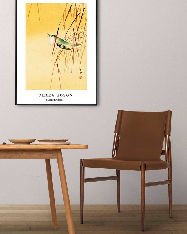 Ohara Koson - Songbird in Reeds Poster