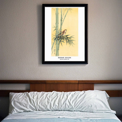 Ohara Koson - Sparrows on Bamboo Tree Poster