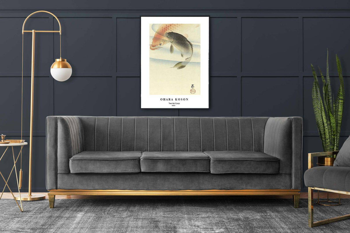 Ohara Koson - Two Koi Carps Poster