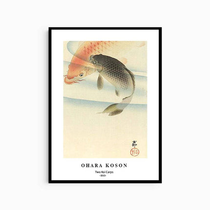 Ohara Koson - Two Koi Carps Poster