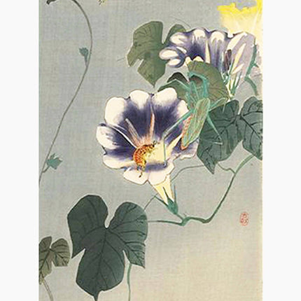Ohara Koson - Wasps and Praying Mantis Poster