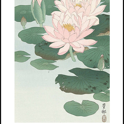 Ohara Koson - Water Lilies Poster