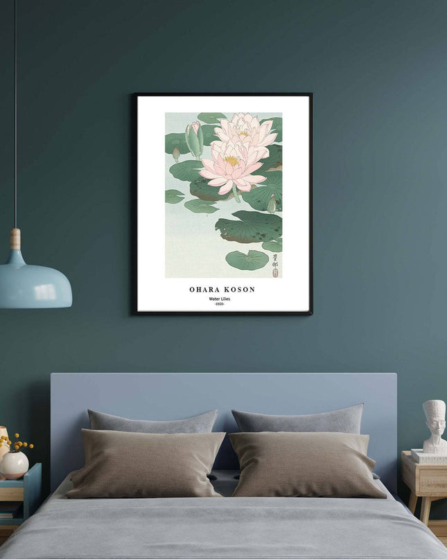 Ohara Koson - Water Lilies Poster