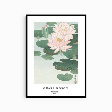 Ohara Koson - Water Lilies Poster