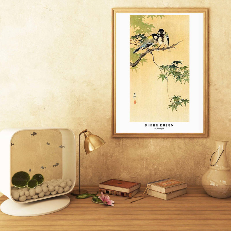 Ohara koson - Tits on Maple Poster
