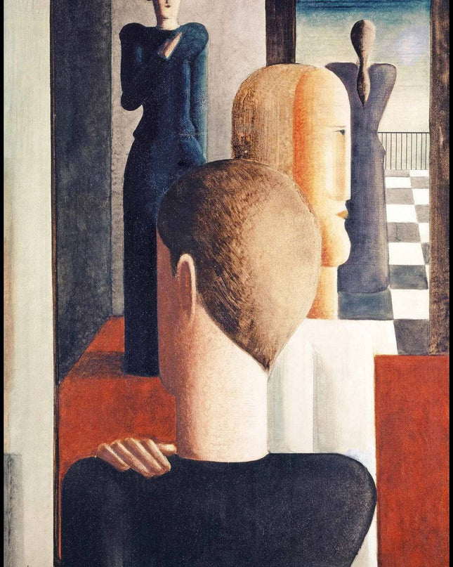Oskar Schlemmer - Interior with Five Figures