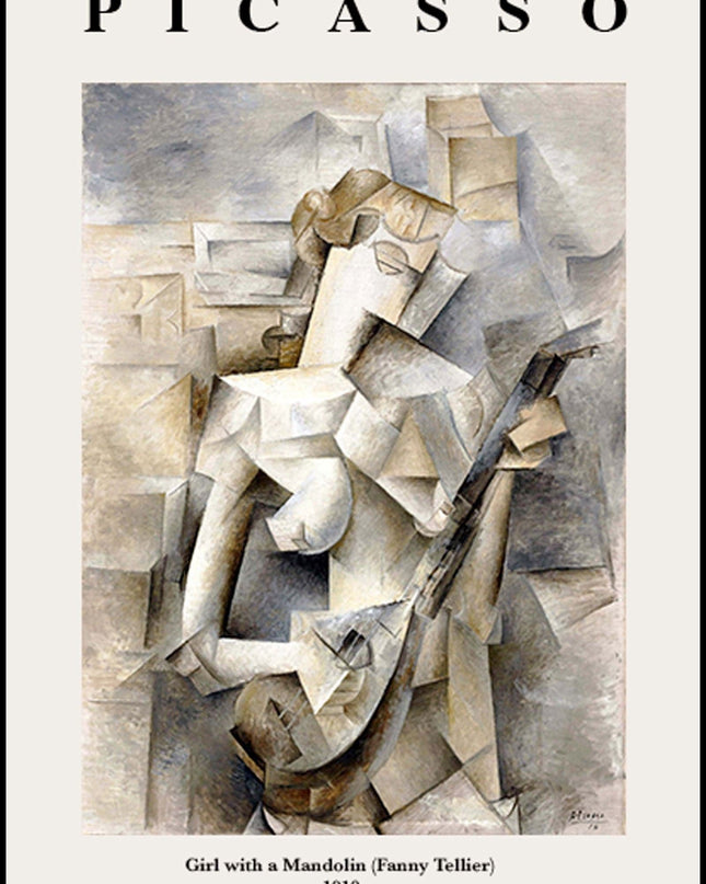 Pablo Picasso - Girl with a Mandolin Poster