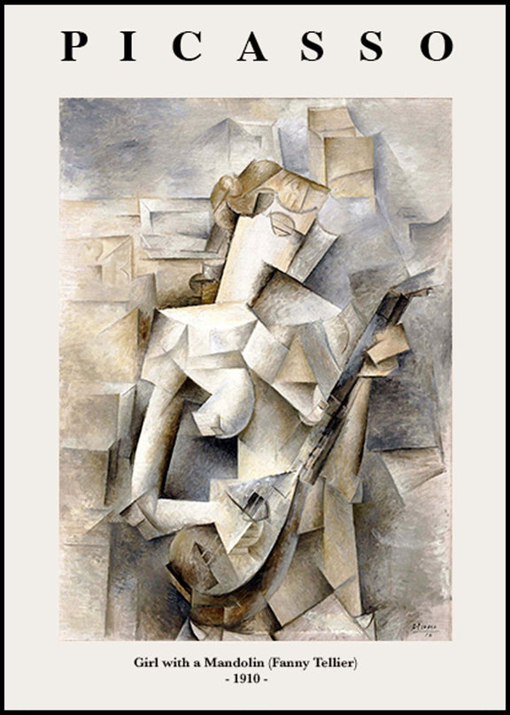 Pablo Picasso - Girl with a Mandolin Poster