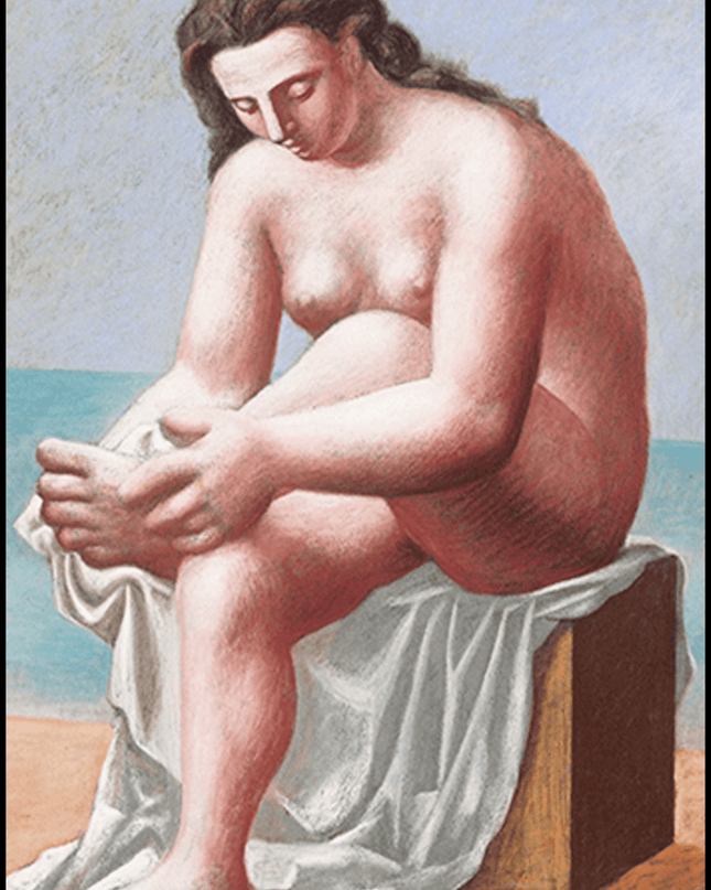 Pablo Picasso - Nu Assis S'essuyant Le Pied