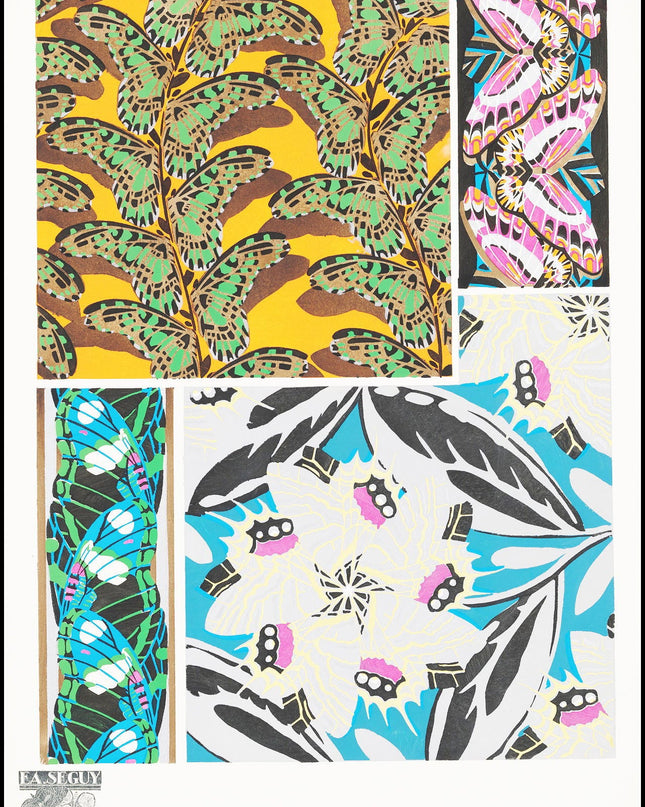 Papillons Pl.17 Poster