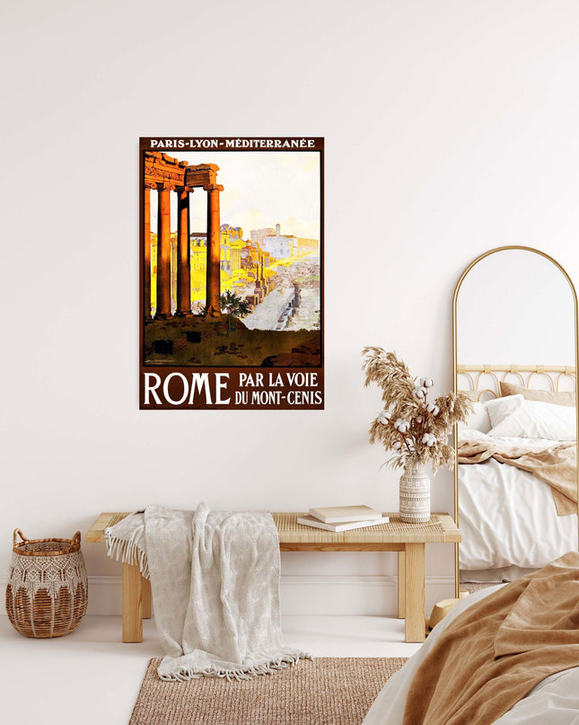 Paris-Lyon Vintage Travel Poster
