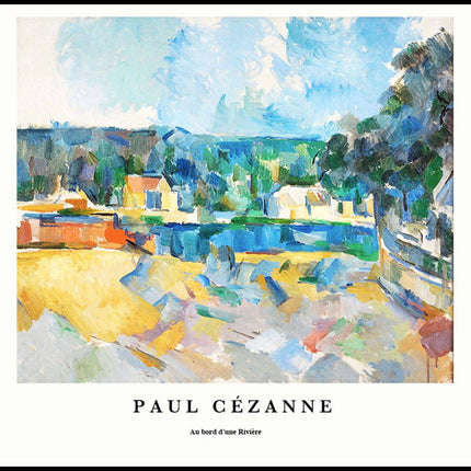 Paul Cézanne - Au bord d'Une Rivière Poster