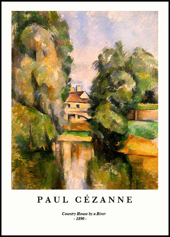 Paul Cézanne - Country House by a River Poster