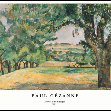 Paul Cézanne - Environs du Jas de Bouffan Poster