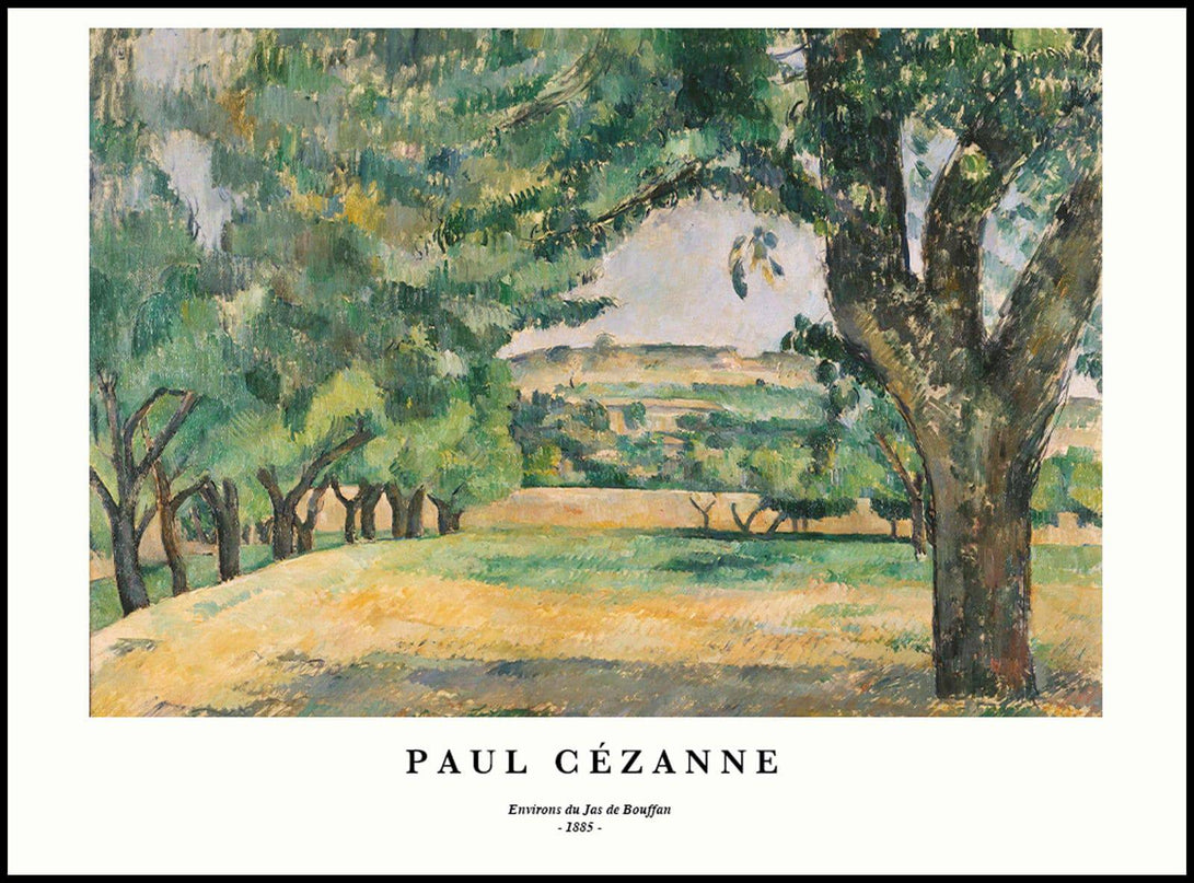 Paul Cézanne - Environs du Jas de Bouffan Poster