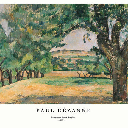 Paul Cézanne - Environs du Jas de Bouffan Poster