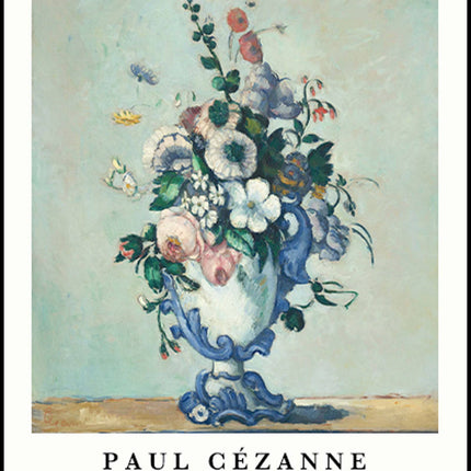 Paul Cézanne - Flowers in a Rococo Vase Poster