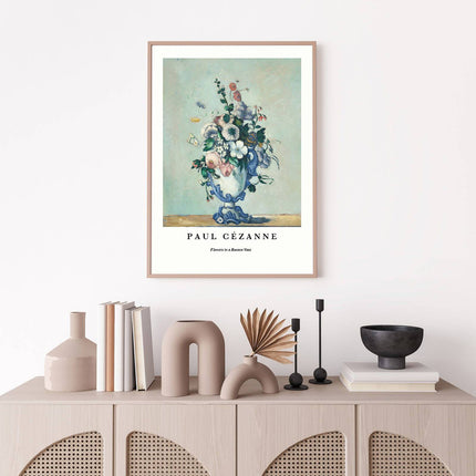 Paul Cézanne - Flowers in a Rococo Vase Poster